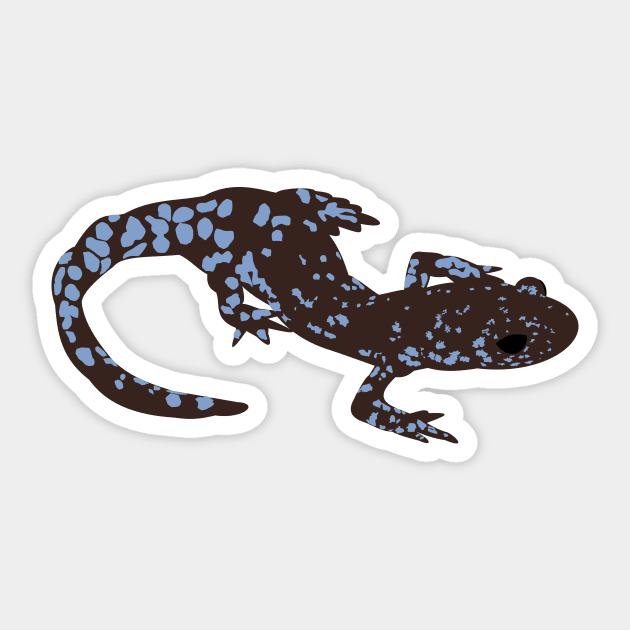 Blue Spotted Salamander Sticker by stargatedalek